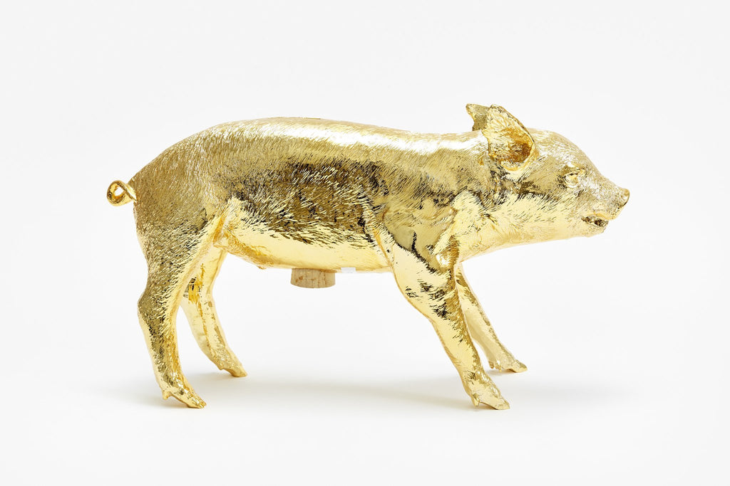 Gold Bank in the Form of a Pig | {neighborhood} Areaware