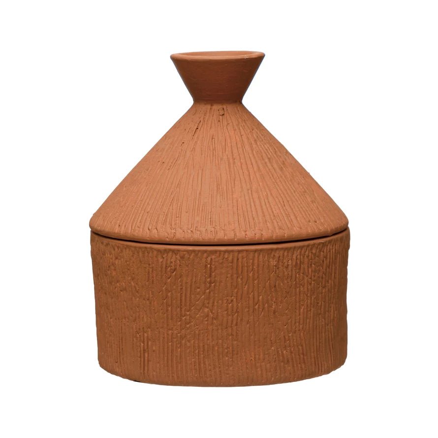 Terracotta Ceramic Container | {neighborhood} Bloomingville