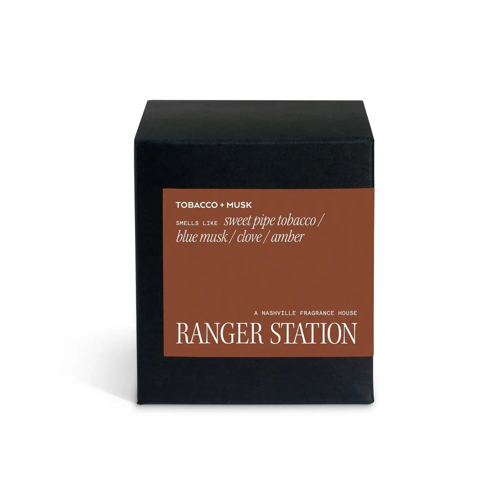 Tobac + Musk Candle | {neighborhood} Ranger Station