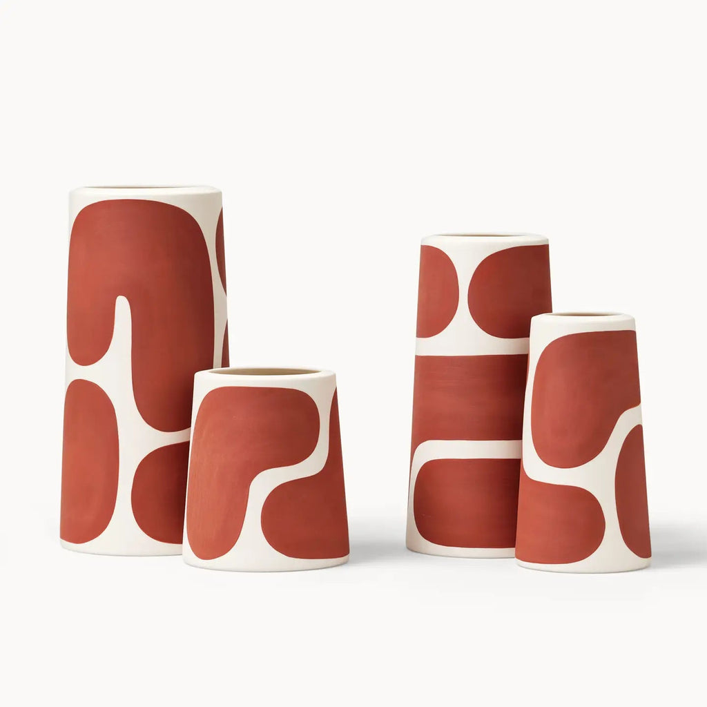 Canyon Color Block Large Pillar Vase | {neighborhood} Franca
