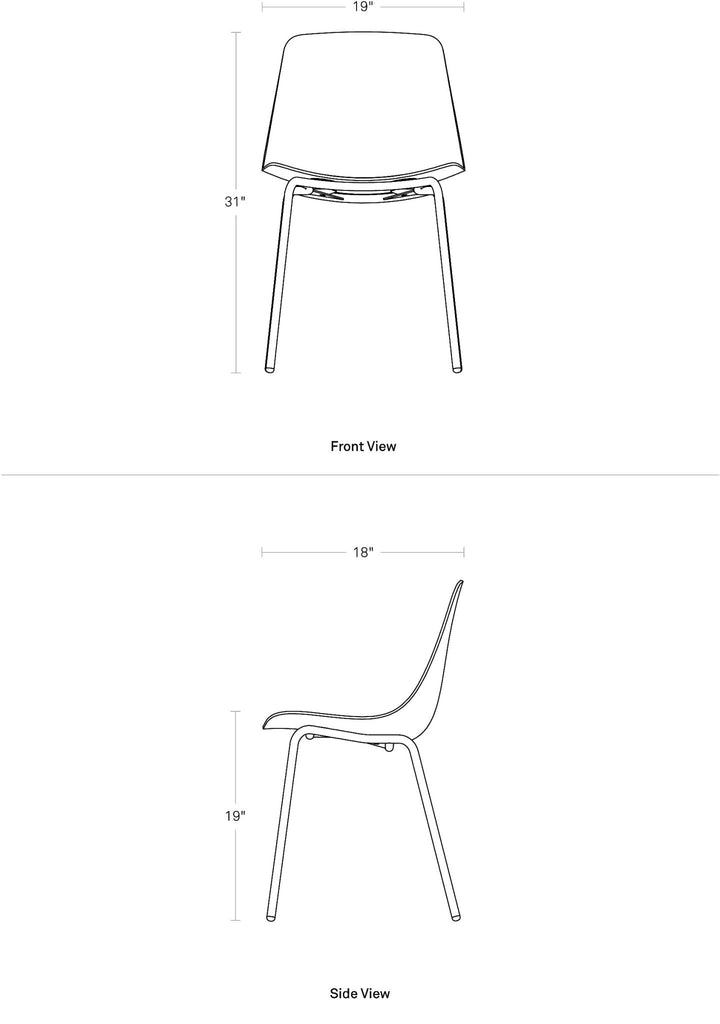 Clean Cut Dining Chair | Walnut | {neighborhood} {neighborhood} store