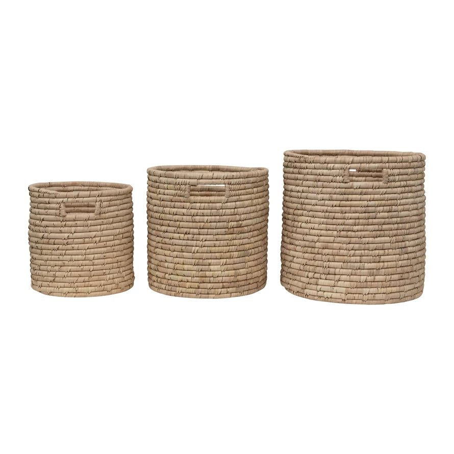 Hand Woven Grass Basket | {neighborhood} Bloomingville