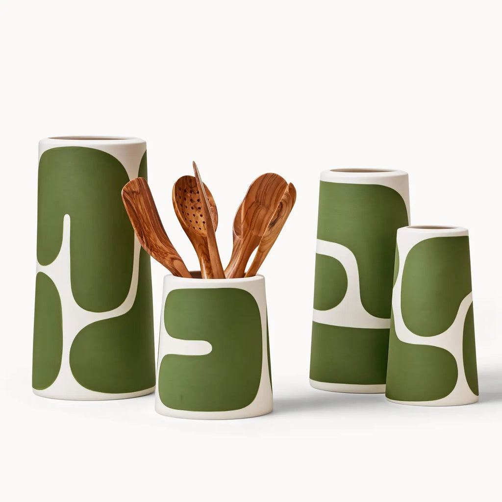 Meadow Color Block Short Pillar Vase | {neighborhood} Franca