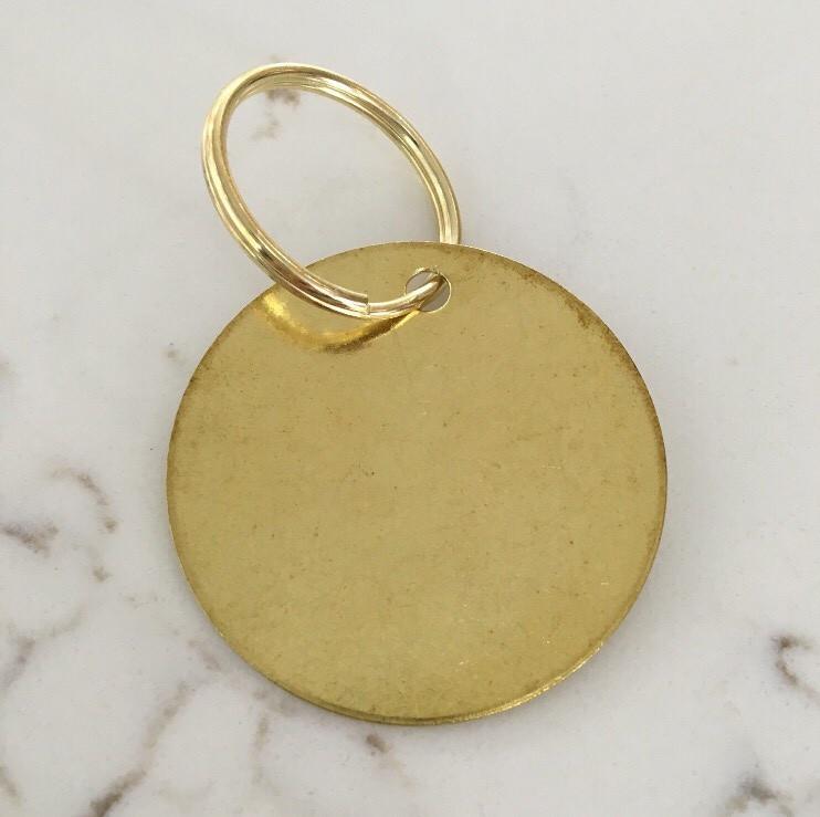 Brass Keytag | {neighborhood} {neighborhood}