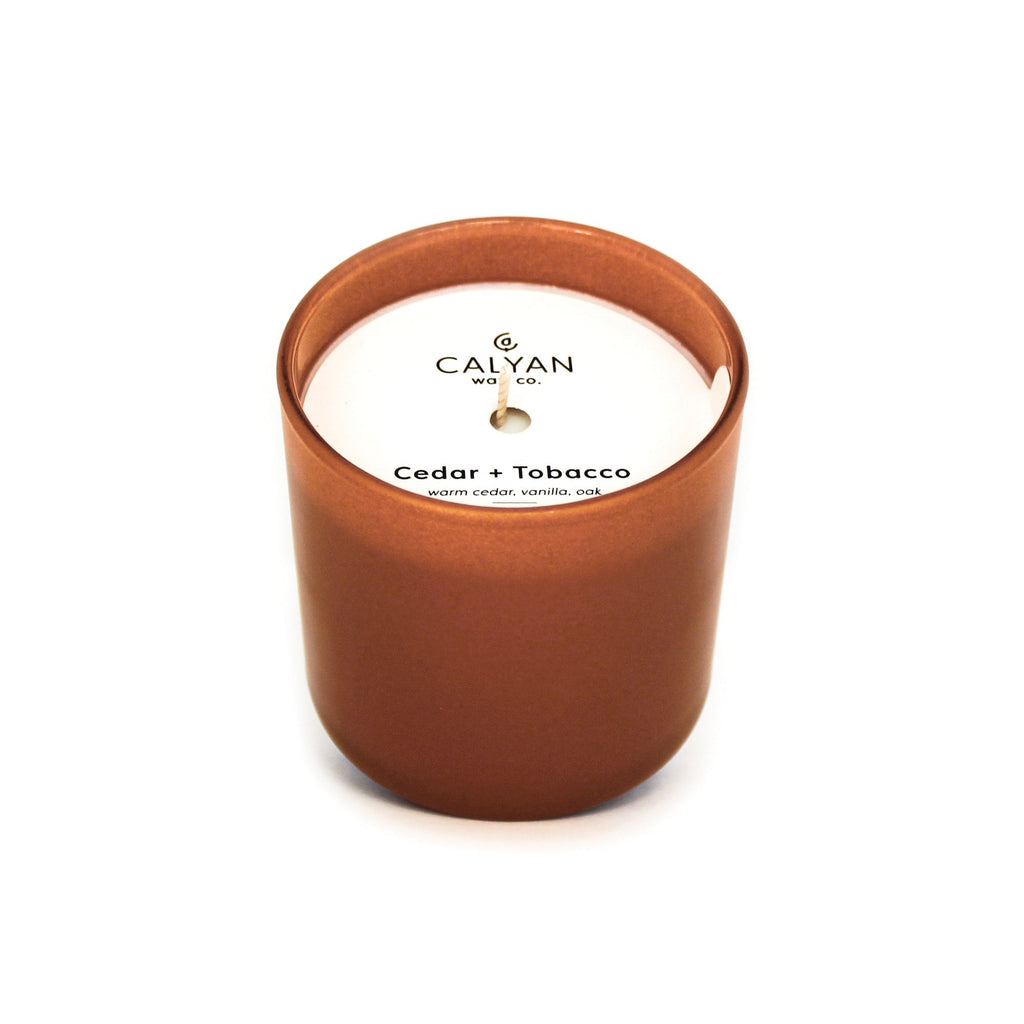 Cedar + Tobacco Dignity Series Soy Candle | {neighborhood} Calyan Wax Co.