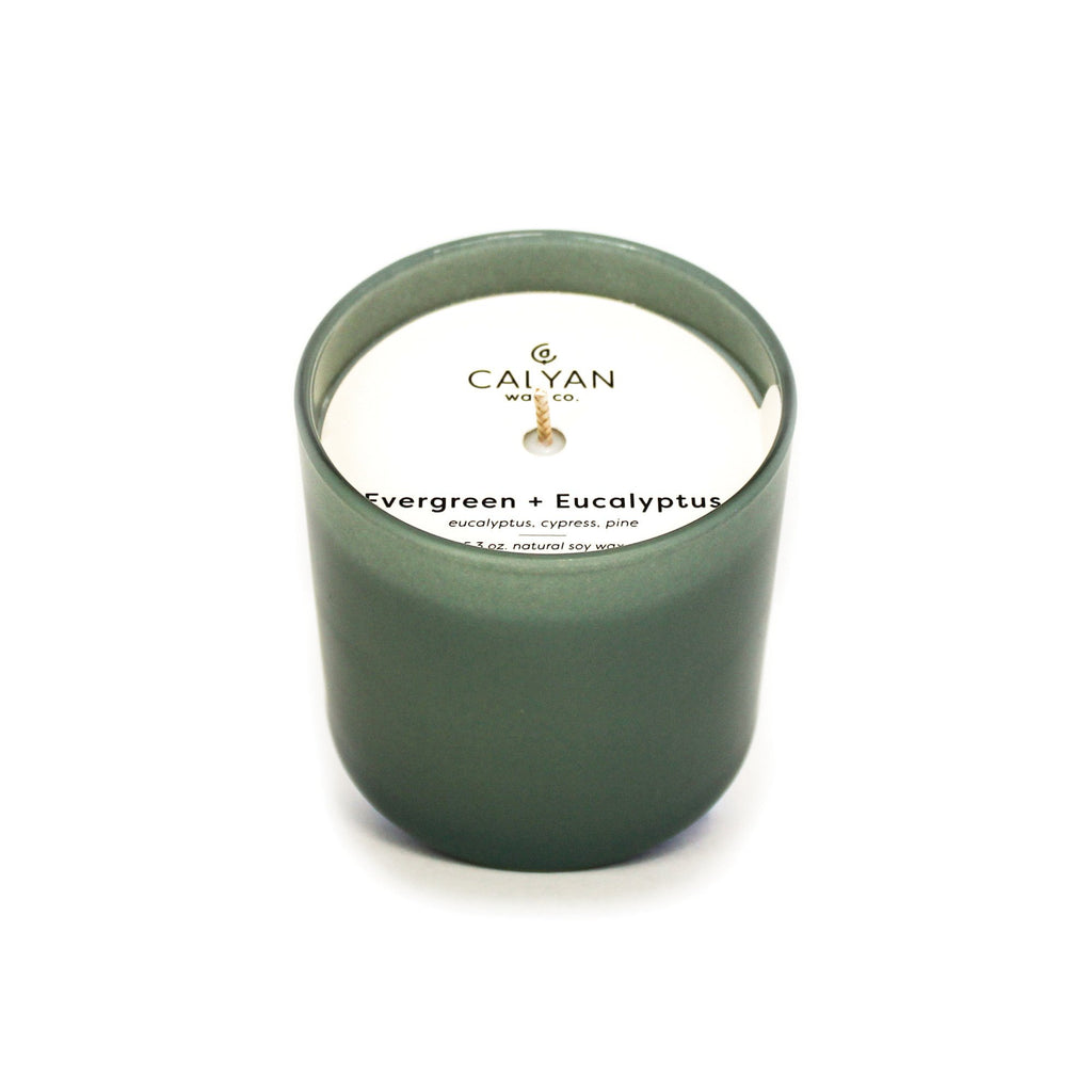 Evergreen + Eucalyptus Dignity Series Soy Candle | {neighborhood} Calyan Wax Co.