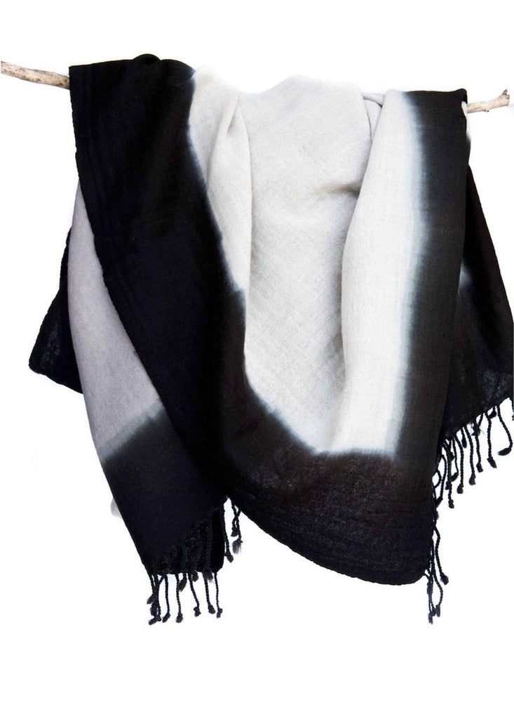 Gray + Black Cloud Woolen Throw/Blanket | {neighborhood} Bloom & Give