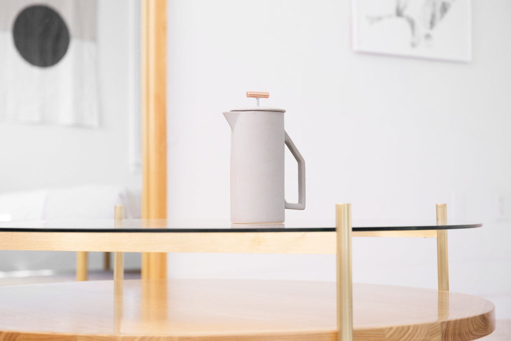 Gray Ceramic French Press | {neighborhood} YIELD