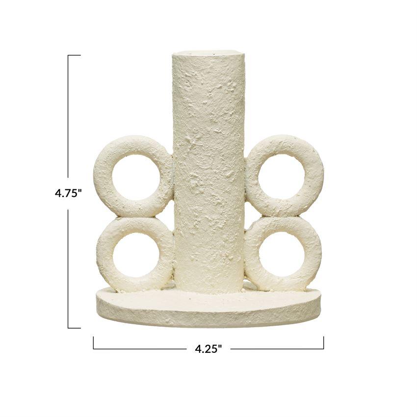 Ivory Taper Candle Holder | {neighborhood} Bloomingville