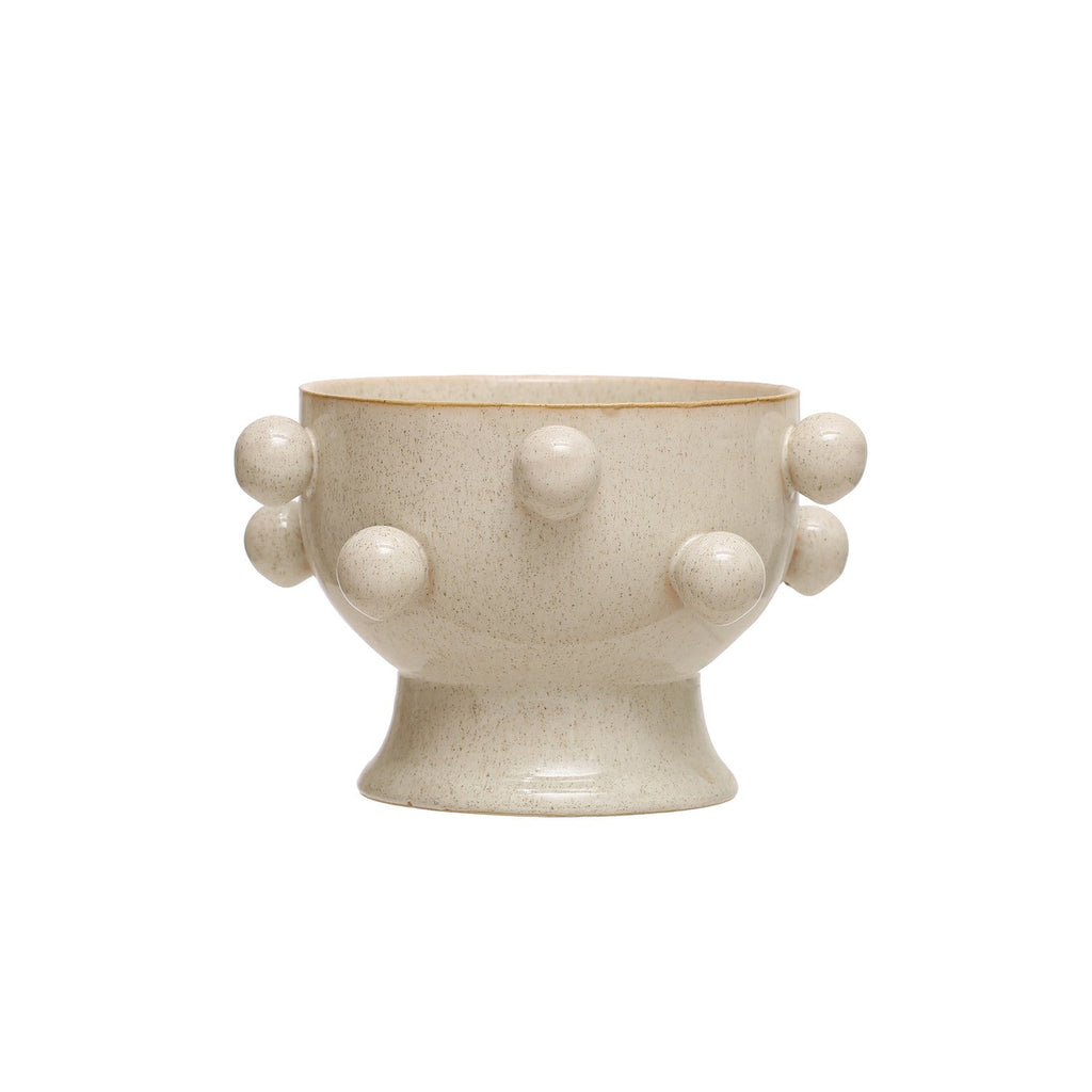 Low Speckled Orb Planter | {neighborhood} Bloomingville