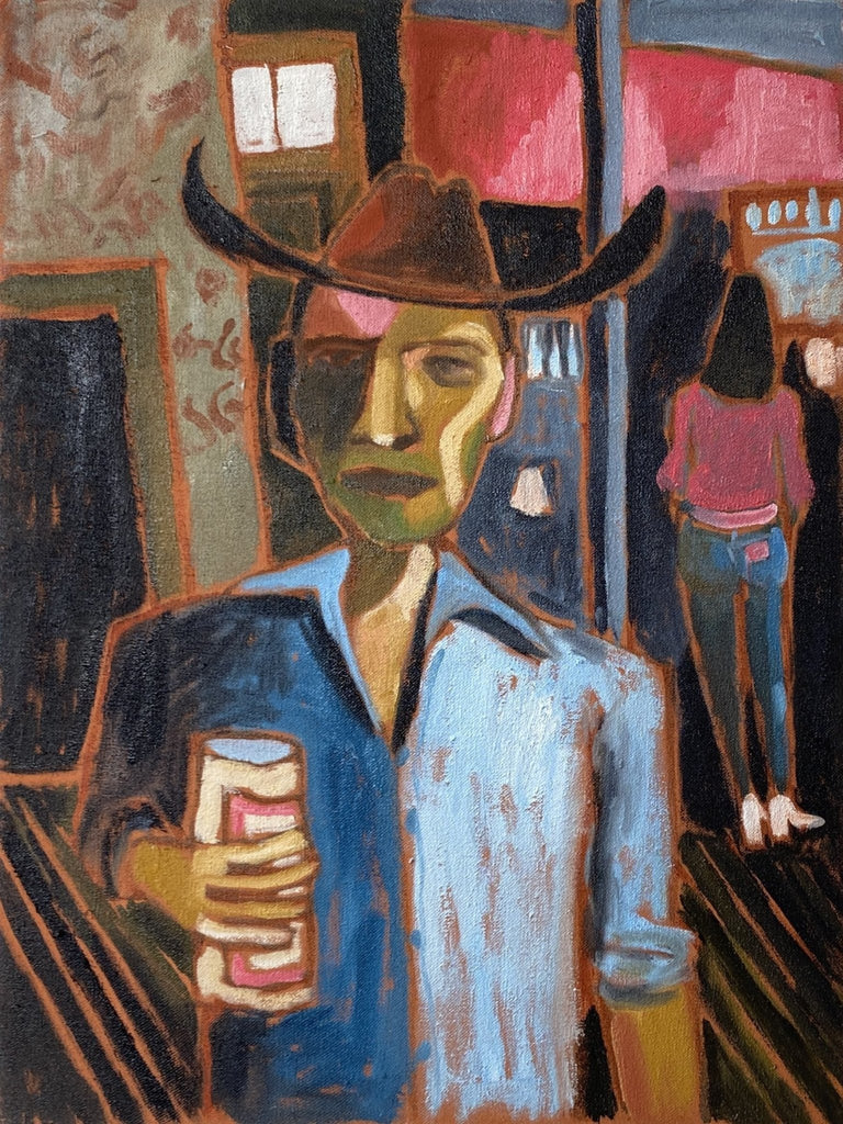 Michael Con Cowboy Hat at Amor Eterno Bar | {neighborhood} Cruz Ortiz
