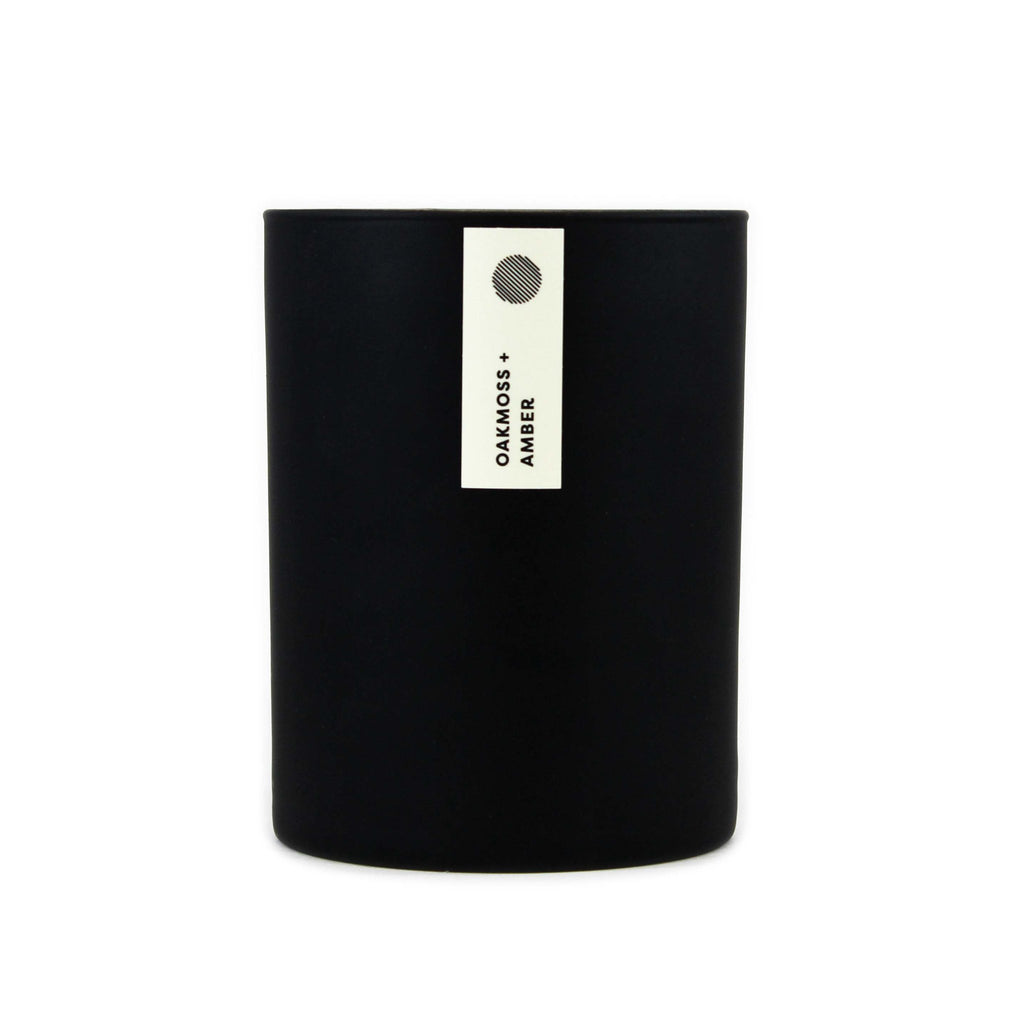 Oakmoss + Amber Matte Black Tumbler | {neighborhood} Calyan Wax Co.