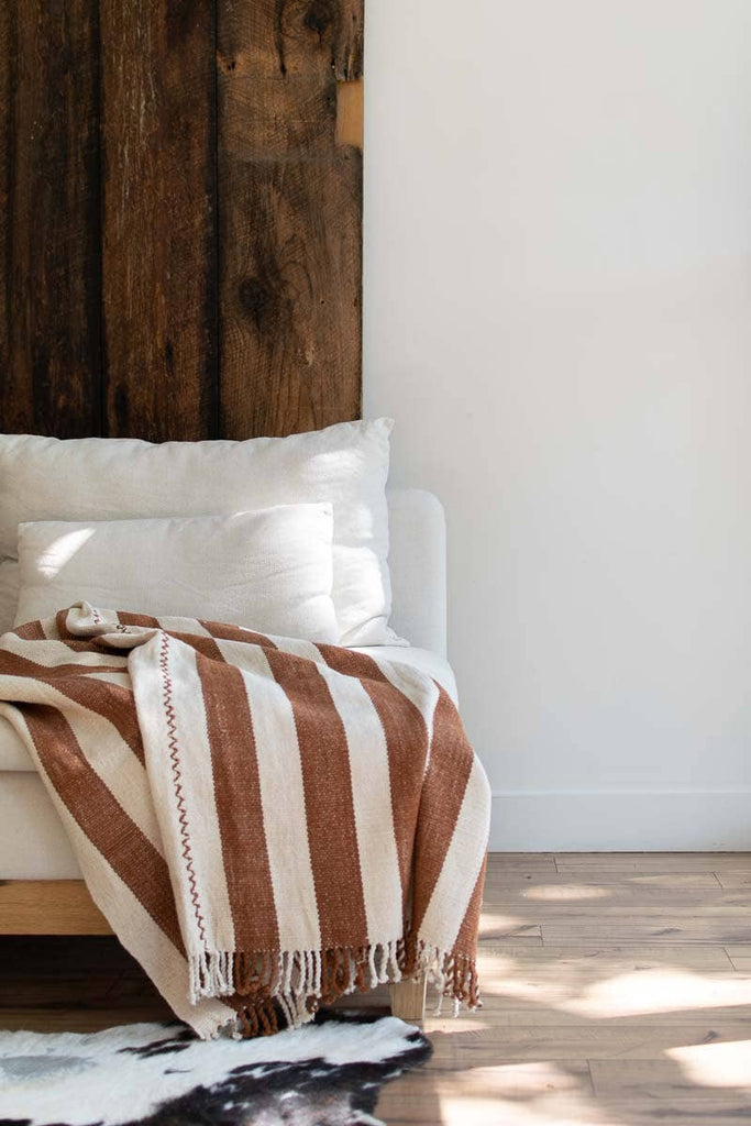 Organic Heirloom Cotton Colorgrown Throw Blanket | {neighborhood} Fair + Simple