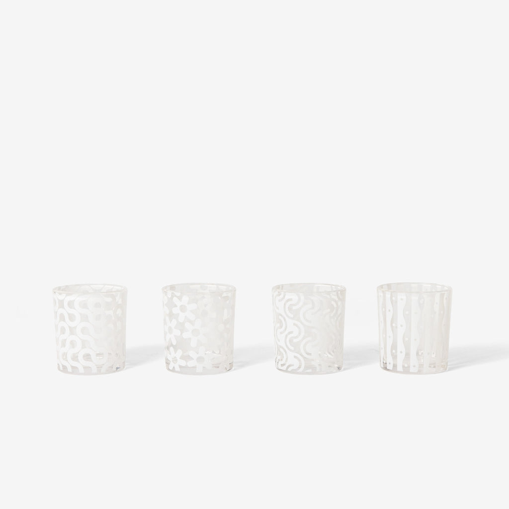 Pattern Glasses (4-Set) | {neighborhood} Areaware