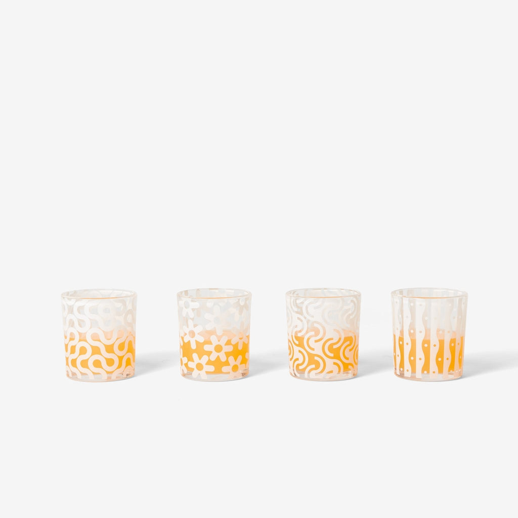 Pattern Glasses (4-Set) | {neighborhood} Areaware