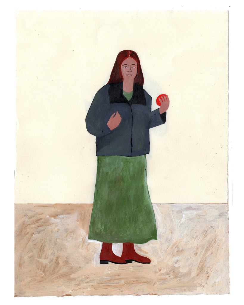 Portrait of MeeRee Eating an Apple after Her Poetry Reading | {neighborhood} Kees Holterman