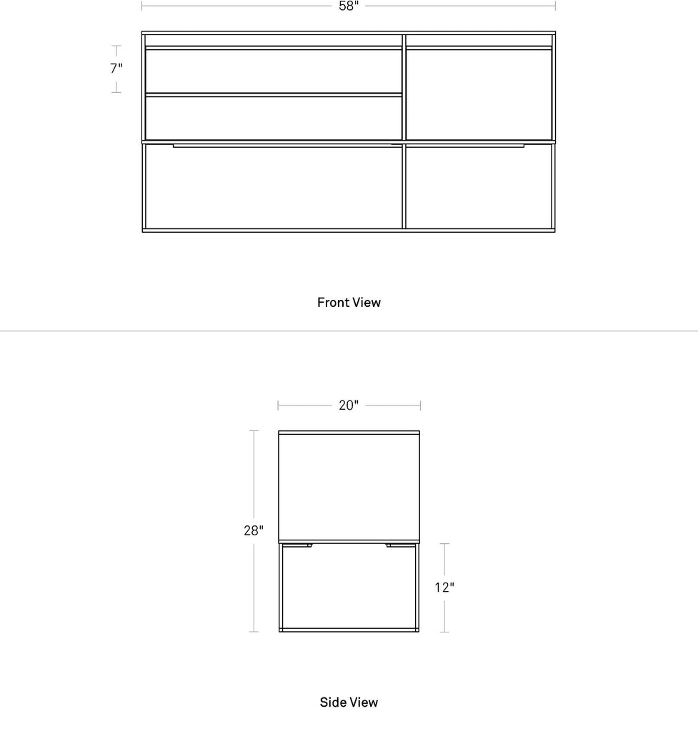 Rule 1 Door/ 2 Drawer Console | {neighborhood} Blu Dot