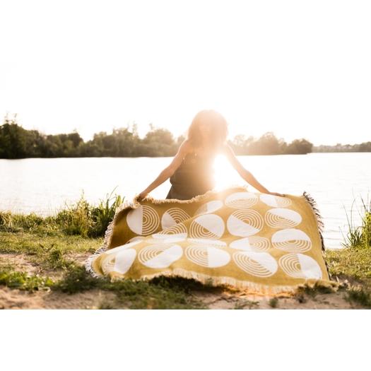 Sunrise Cotton Throw Blanket | {neighborhood} Swell Made Co.