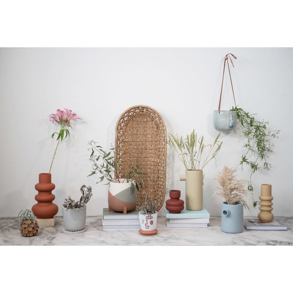 Terracotta Latex Glaze Stoneware Vase | {neighborhood} Bloomingville