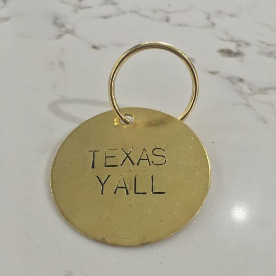Texas Y'all Keytag | {neighborhood} {neighborhood}