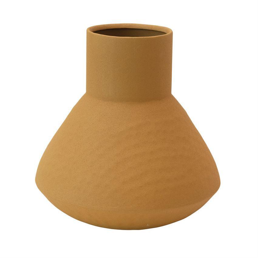 Textured Metal Mustard Vase | {neighborhood} Bloomingville