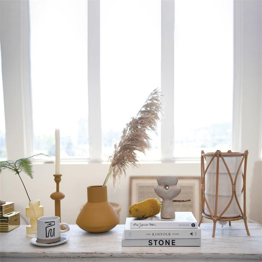 Textured Metal Mustard Vase | {neighborhood} Bloomingville