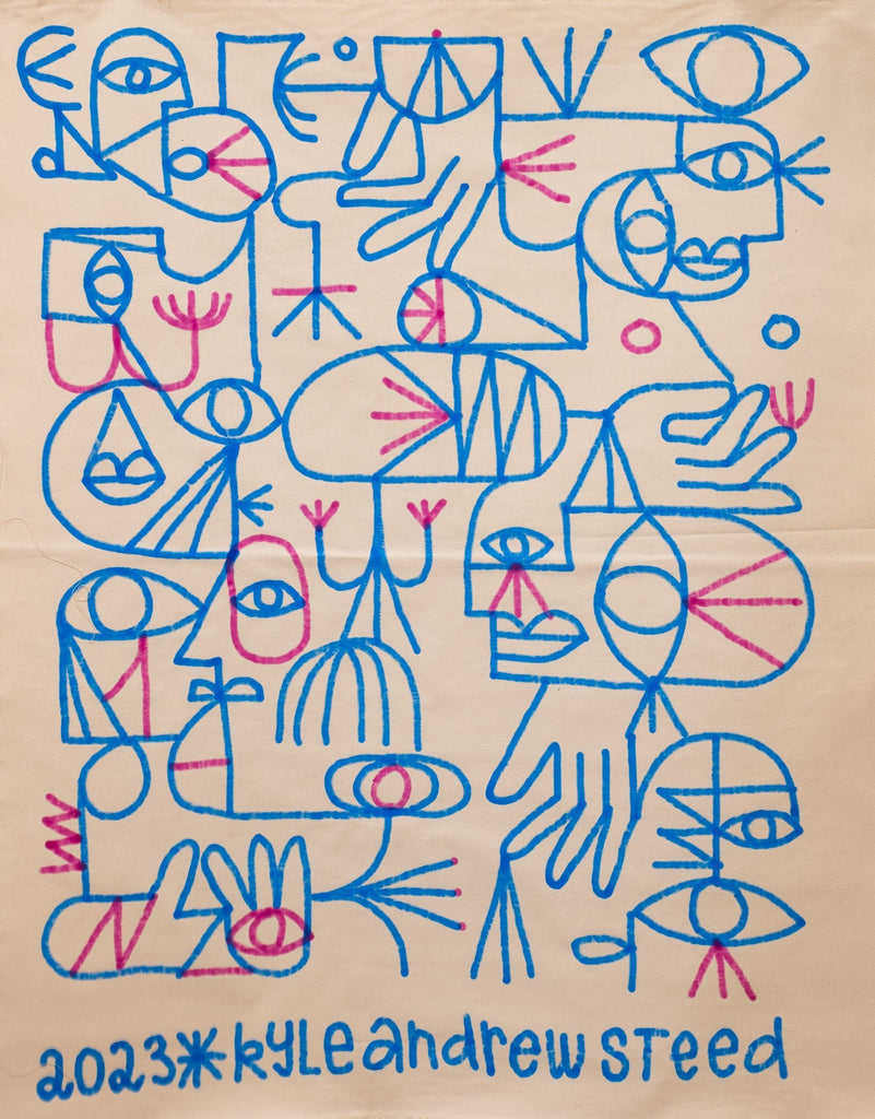 Turn Your Brain Off, It's Okay - Blue + Pink | {neighborhood} Kyle Steed