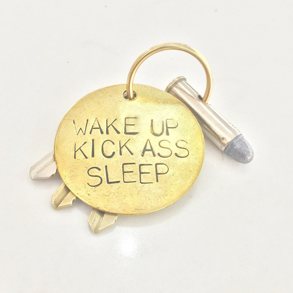 Wake Up Kick Ass Keytag | {neighborhood} {neighborhood} store