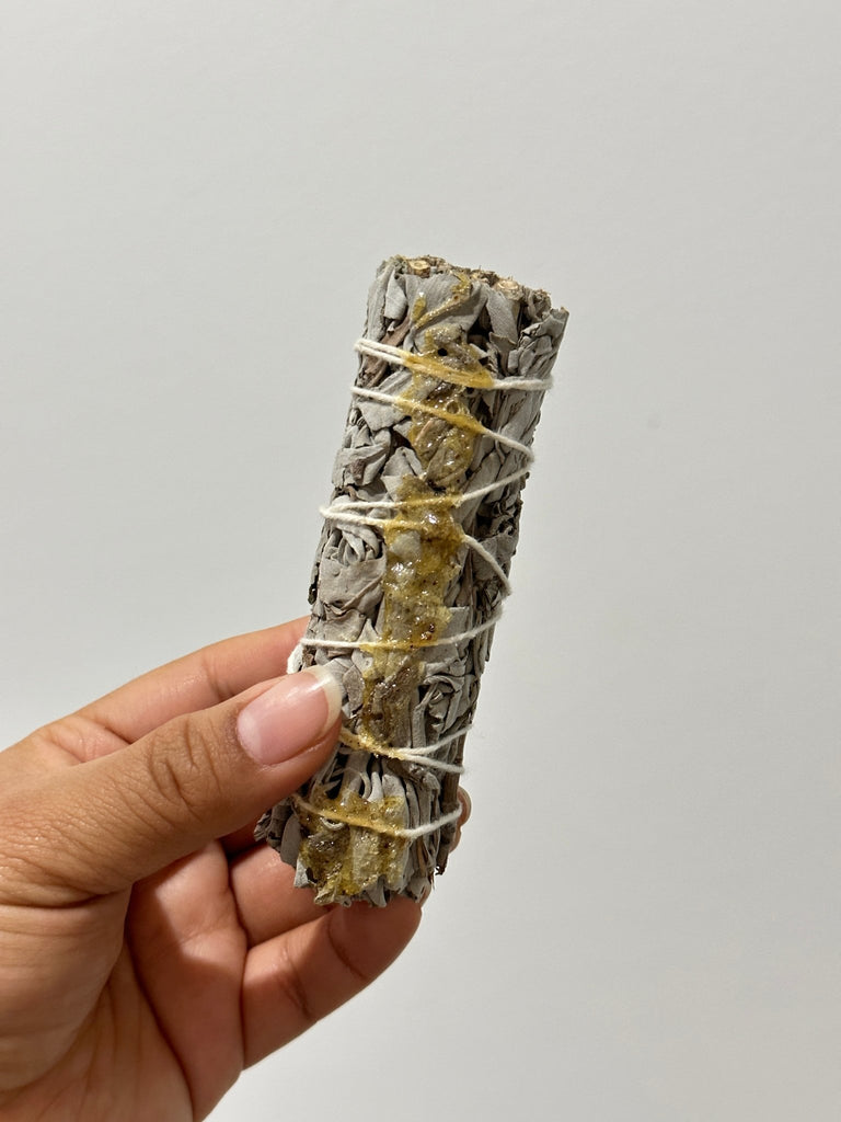 White Sage + Copal Resin Smudge Stick | {neighborhood} Faiza Naturals