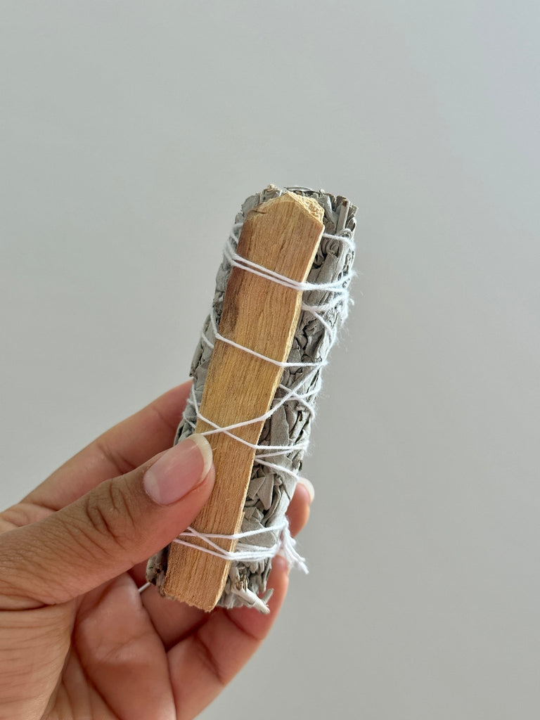 White Sage + Palo Santo Smudge Stick | {neighborhood} Faiza Naturals