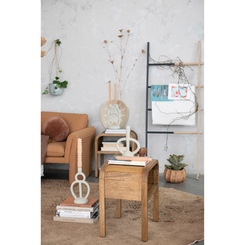 White Sand Loop Taper Candelabra | {neighborhood} Bloomingville